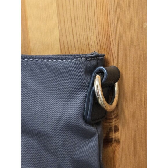 PAUL & JOE SISTER GREY & BLACK NYLON TOTE BAG SHOPPER CAT INTERIOR DOUBLE STRAPS - Picture 3 of 14